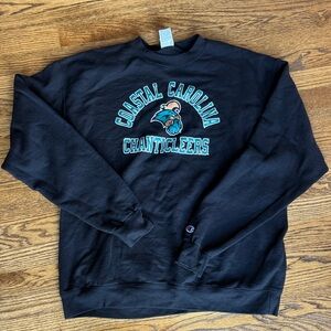 Champion Black Coastal Carolina Chanticleers Crewneck Sweatshirt XL